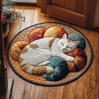 Lazy Whiskers CP1211030CL Quilted Round Mat