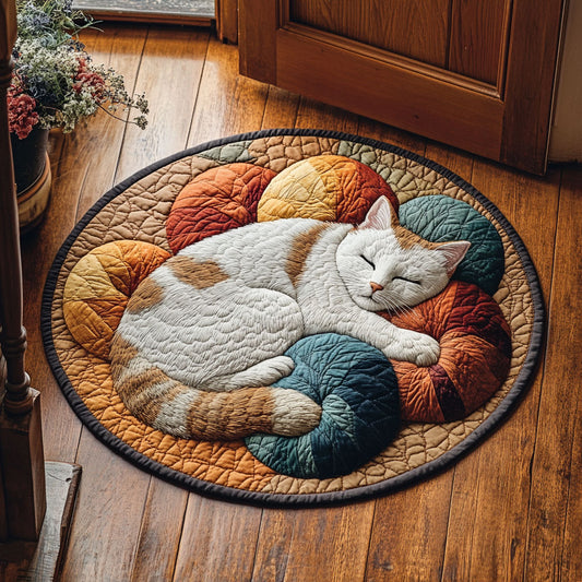 Lazy Whiskers CP1211030CL Quilted Round Mat