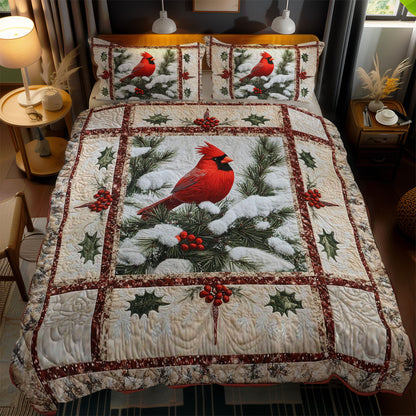 Snowy Cardinal WN2102040CL Duvet Cover Set