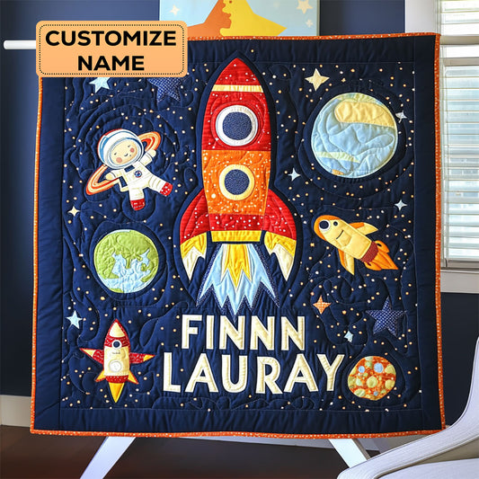 Star Rocket WJ2607007CL Personalized Baby Quilt
