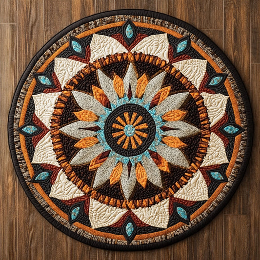 Native American WX1205022CL Quilted Round Mat
