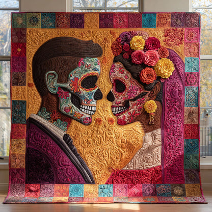 Blooming Skull Love CW0908023CL Quilt