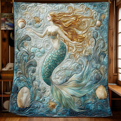 Pearl Mermaid Princess WP0802028CL Quilt