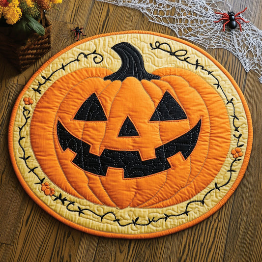 Autumn Mischief CP2107036CL Quilted Round Mat