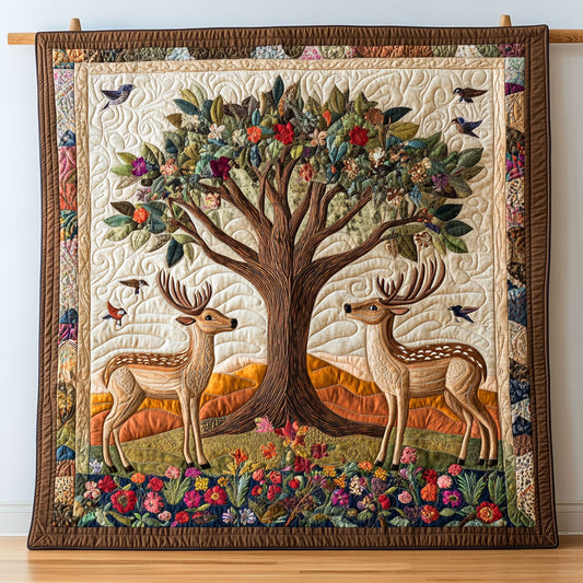 Paradise Deer WY1108014CL Quilt
