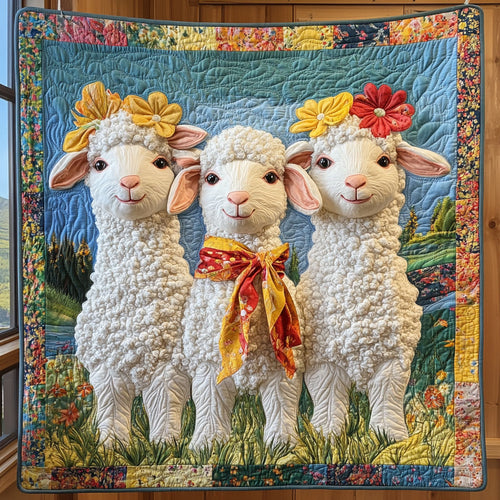 Lamb Garden Party CP0108009CL Quilt