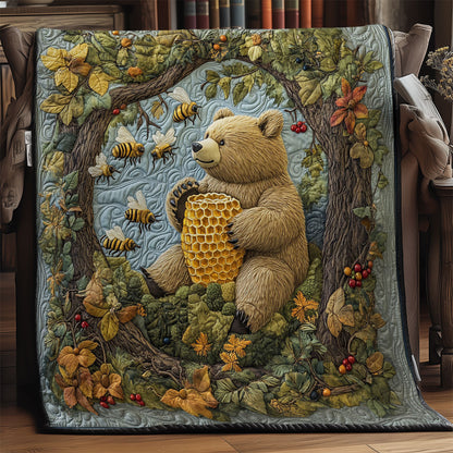 Honey Bear Haven WY1004017CL Quilt