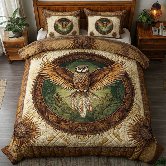 Owl In Mystic Circle WY0502004CL Duvet Cover Set