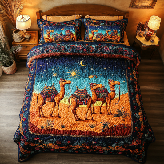 Camel In Desert Night WY0901079CL Duvet Cover Set