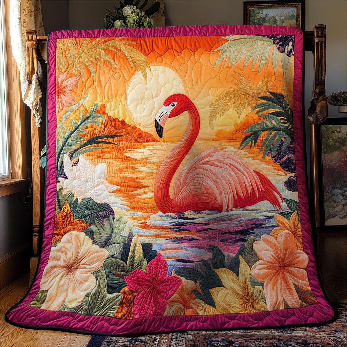 Tropical Flamingo WN1102019CL Quilt