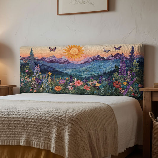 Floral Horizon CP1112011CL Quilted Headboard Slipcover