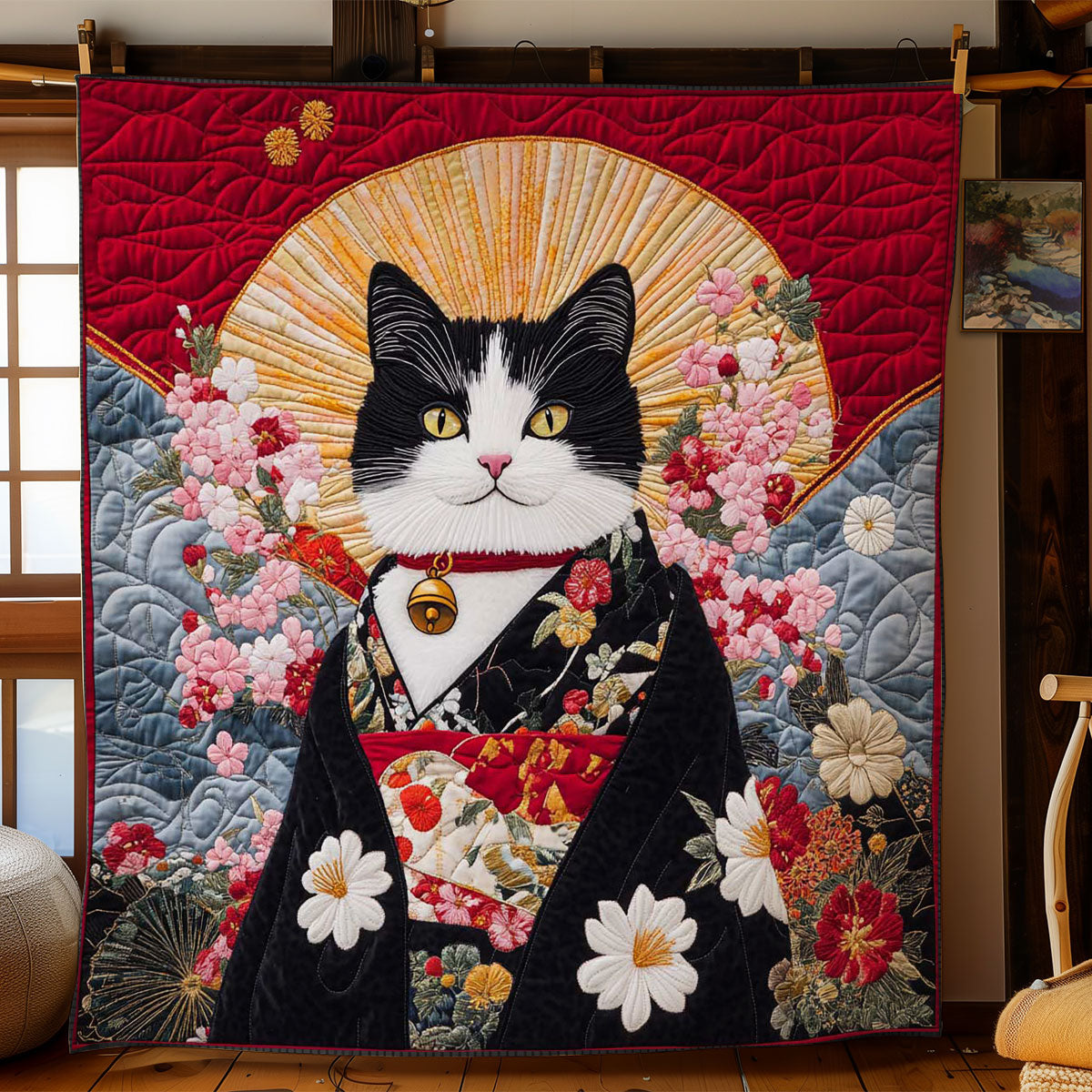 Cat In Harmony WN1705011CL Quilt