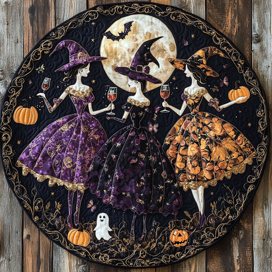 Golden Witch Harvest WN15080058CL Quilted Round Mat