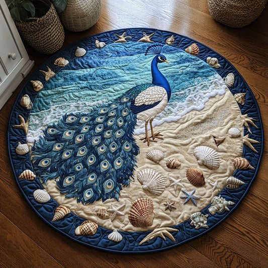 Coastal Serenity WY1408053CL Quilted Round Mat