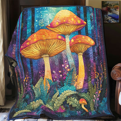 Mushroom Forest In Night WY2001091CL Quilt