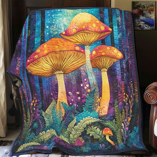 Mushroom Forest In Night WY2001091CL Quilt