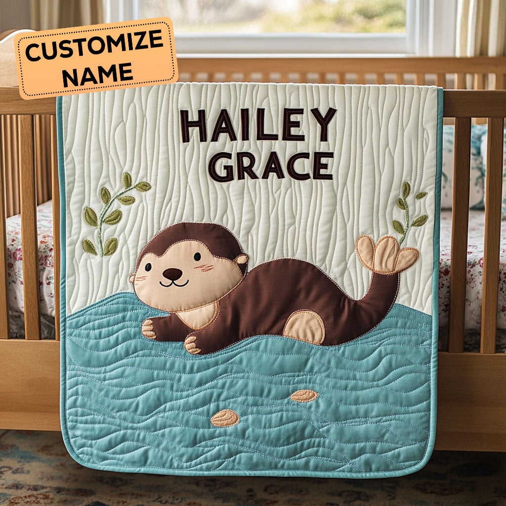 Floaty Joy CP2807088CL Personalized Baby Quilt