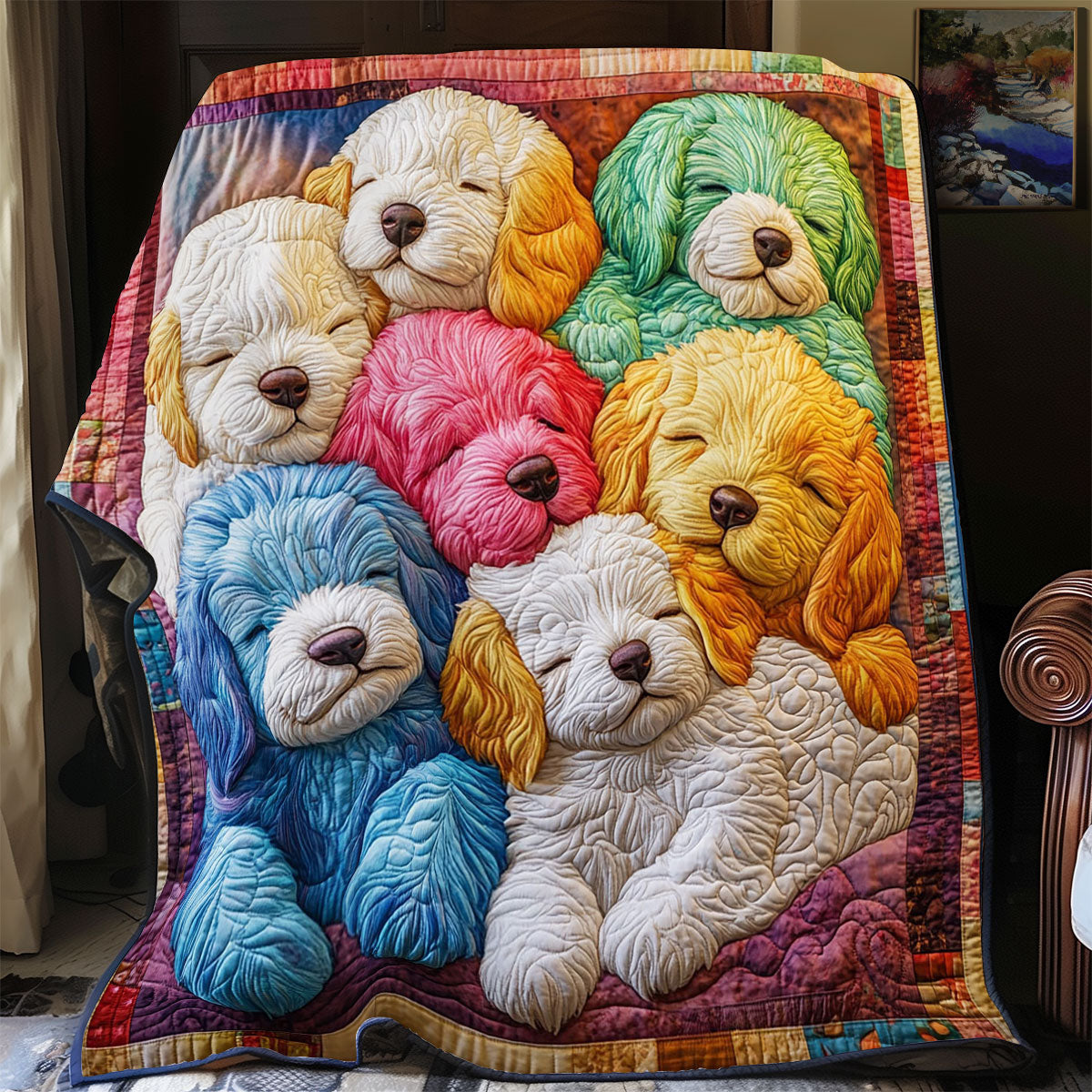 Happy Snuggle Patch CP0307050CL Quilt