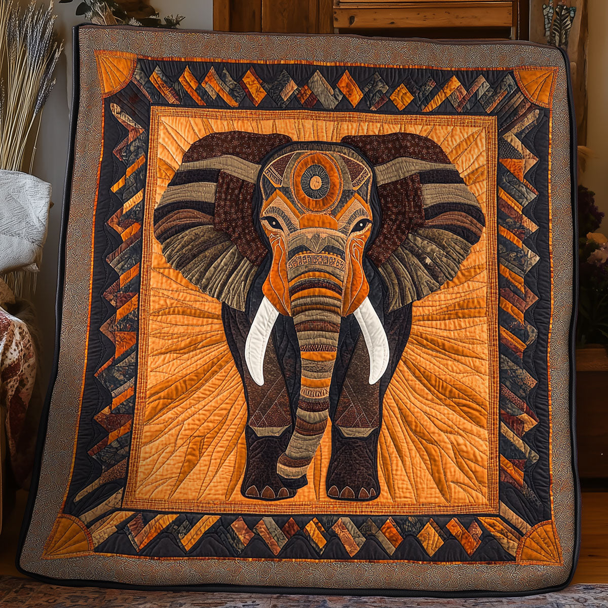 Brown Elephant WX3105006CL Quilt
