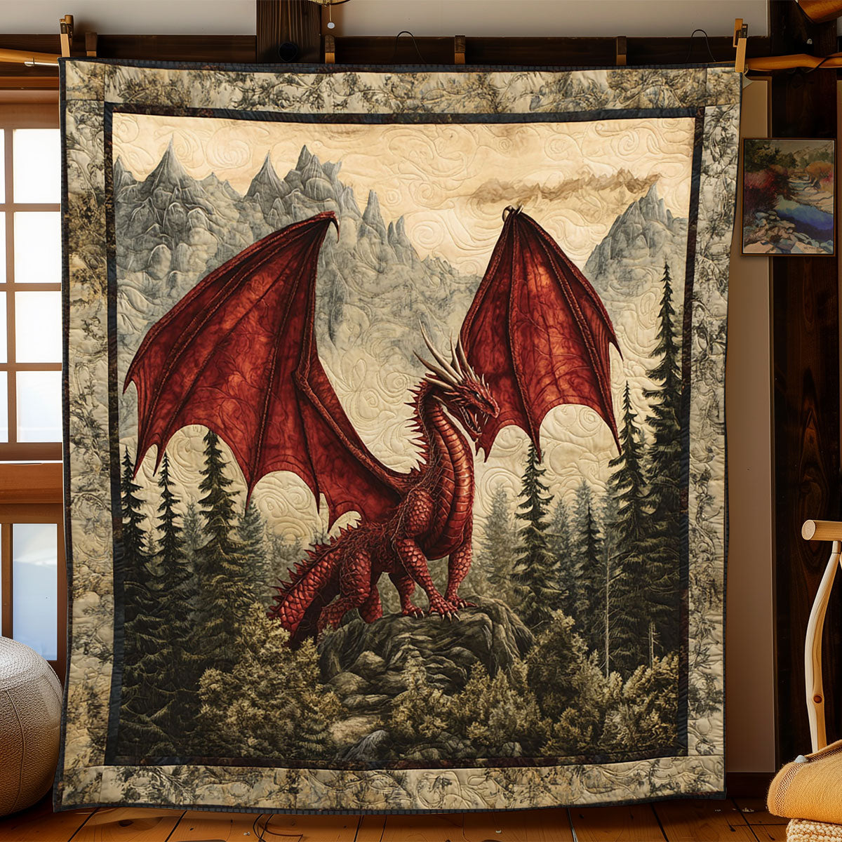 Fire Dragon WJ2403008CL Quilt