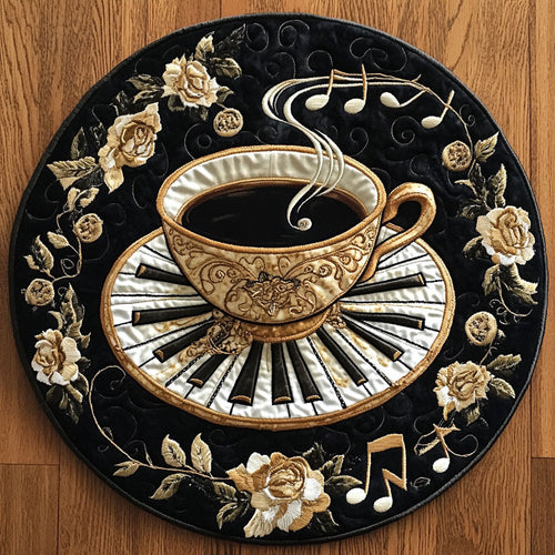 Cup Of Rhythm WN2605051CL Quilted Round Mat