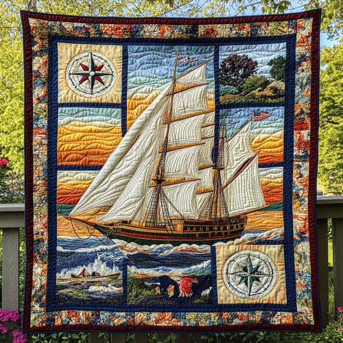 Serene Sailboat WN0809104CL Quilt