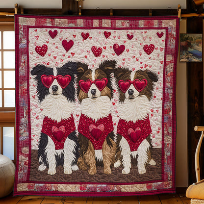 Valentine Border Collie WY0901060CL Quilt