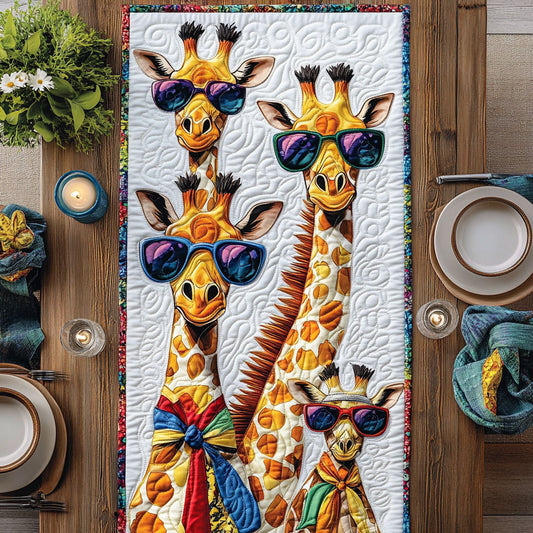Happy Giraffe CW2805537CL Quilted Table Runner