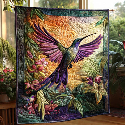 Hummingbird Garden Symphony WN2510013CL Quilt