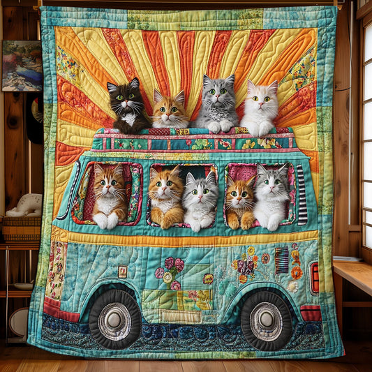 Cat Journey CP1411029CL  Quilt