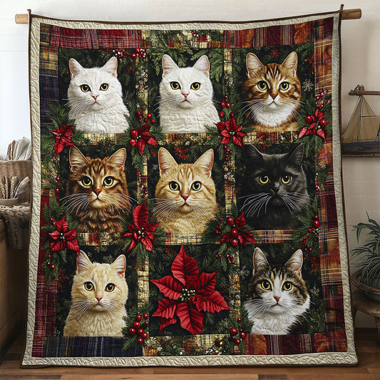 Cat Holiday Lights WN0811021CL Quilt