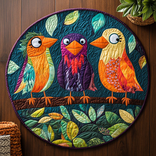 Cute Tree Friends CM2005034CL Quilted Round Mat