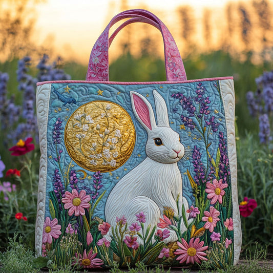 Enchanted Moon Bunny CW2309008CL Quilted Tote Bag