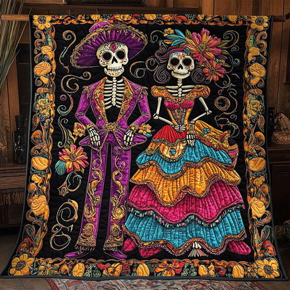 Día de Muertos Couple CM1804029CL Quilt