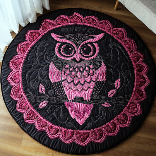 Enchanted Owl WN2709020CL Quilted Round Mat