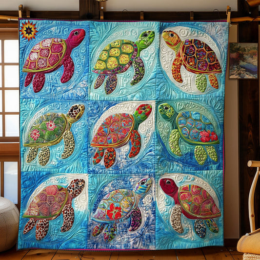 Colorful Turtle Shell WY2312016CL Quilt