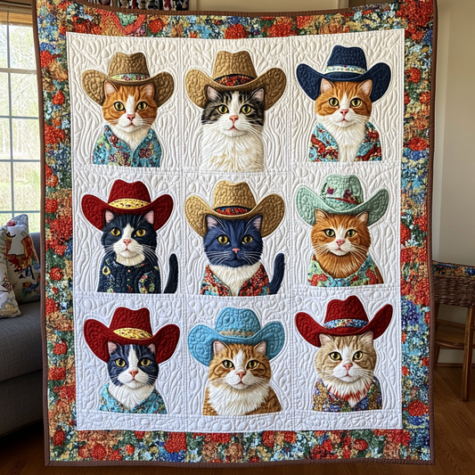 Cowboy Cats XR2612006CL Quilt
