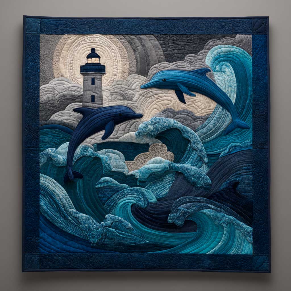 Dancing Dolphins WN1004002CL Quilt