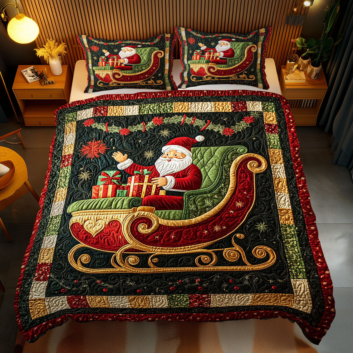 Christmas Santa Clause WJ2711036CL Duvet Cover Set