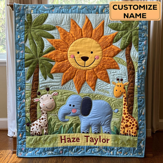 Sunbeam Friends WN2407065CL Personalized Baby Quilt