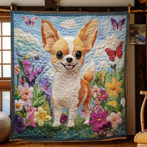 Springtime Chihuahua WN2403104CL Quilt