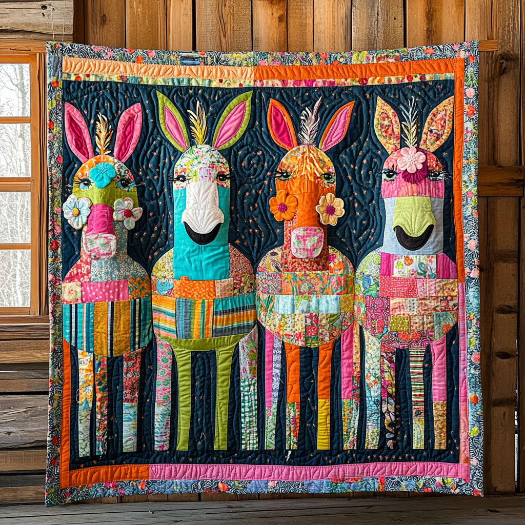 Playful Donkey CW2508046CL Quilt