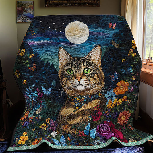 Cat Flower Night Sky WT1302007CL Quilt