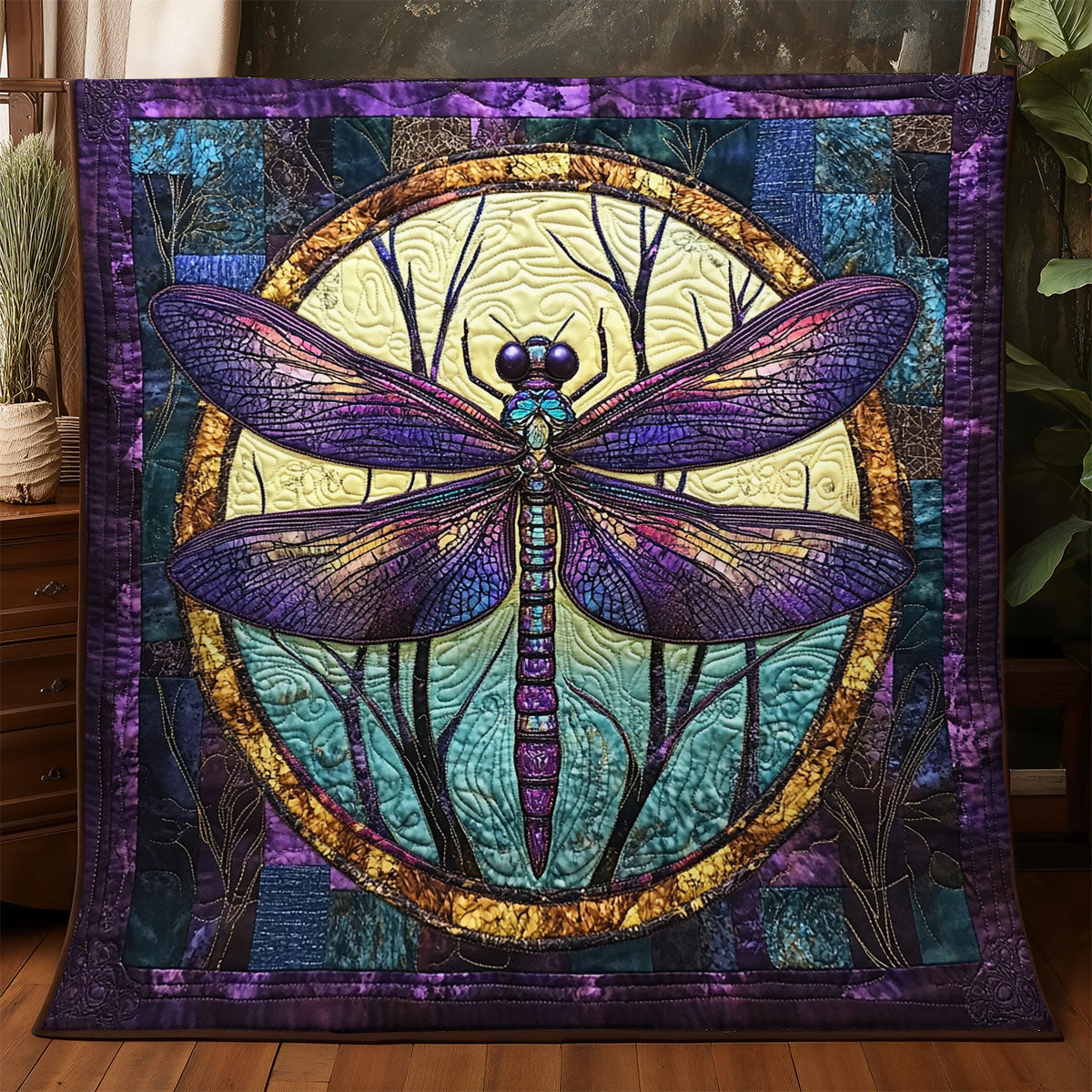 Purple Dragonfly WX0805029CL Quilt