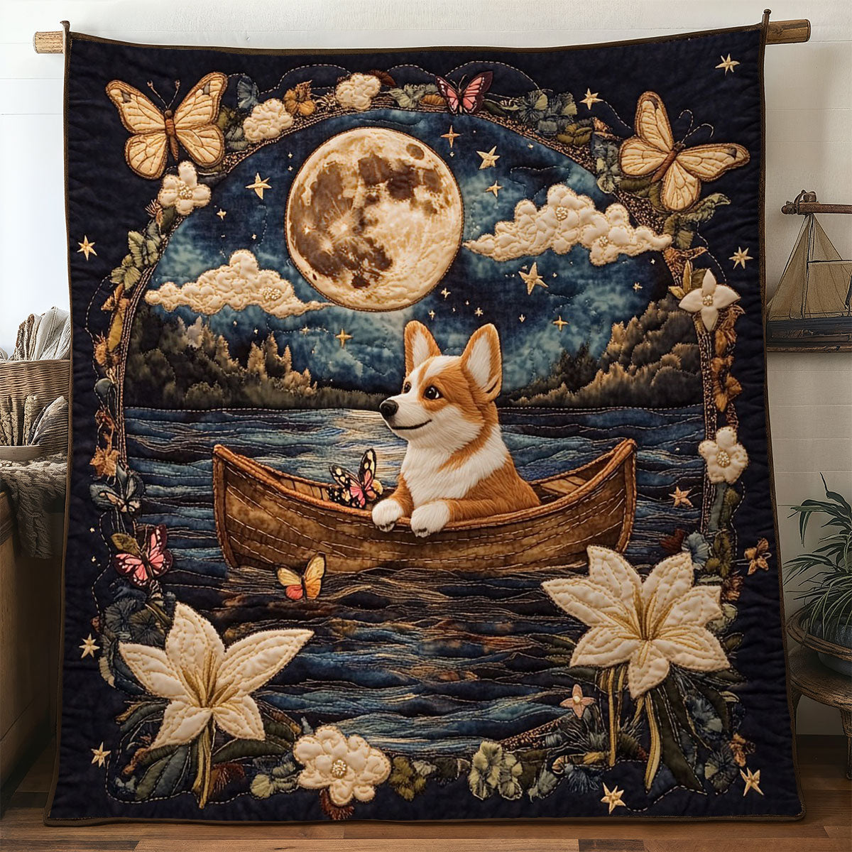 Corgi Dreamboat WN2705017CL Quilt