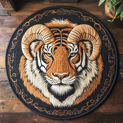 Tiger's Horn CP0506001CL Quilted Round Mat