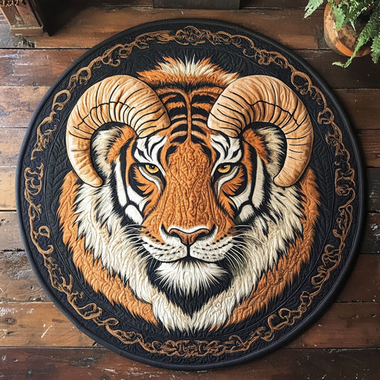 Tiger's Horn CP0506001CL Quilted Round Mat