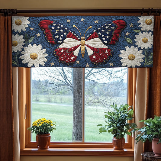 Butterfly Daisy WX2205006CL Quilted Valance
