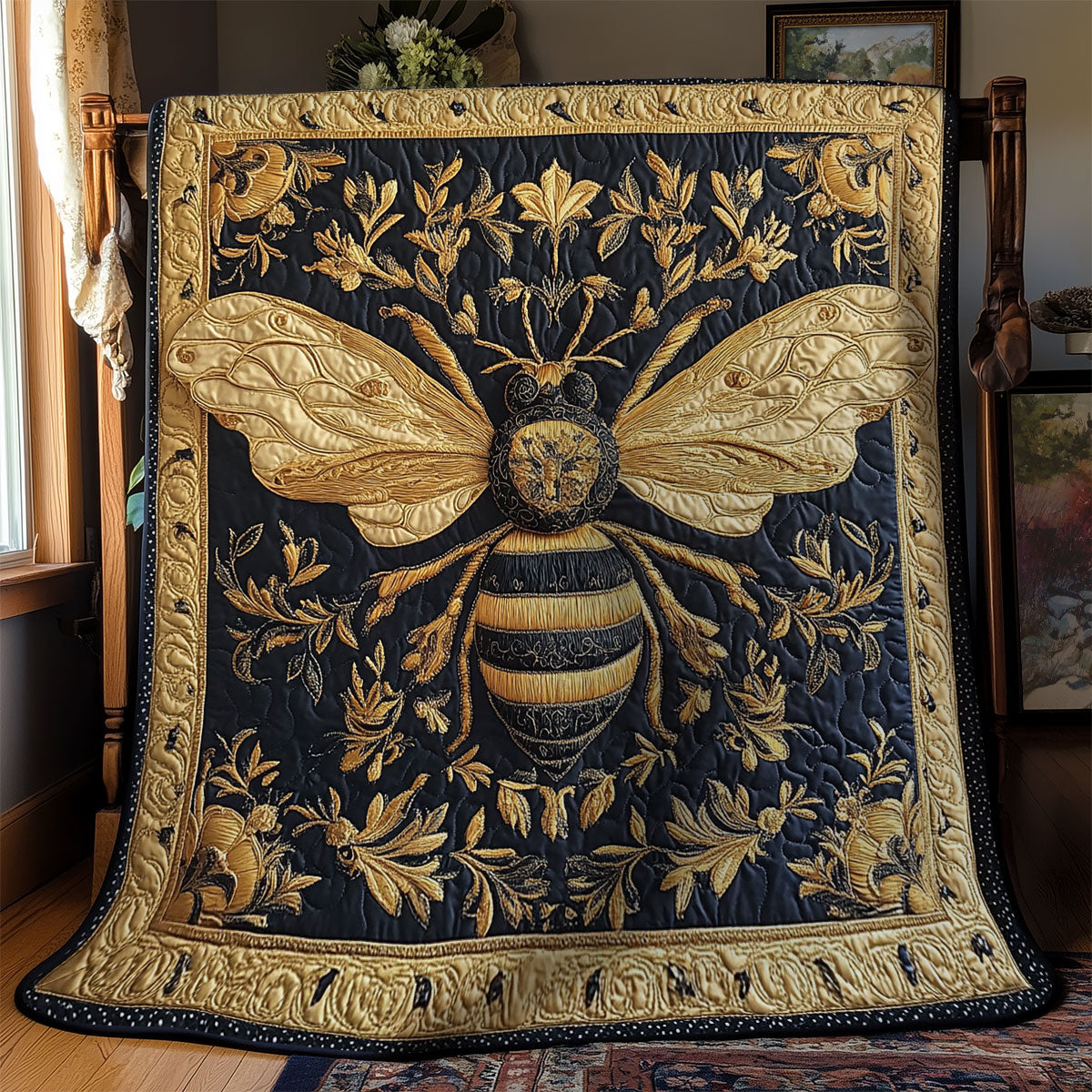 Royal Gold Bee WY1902059CL Quilt