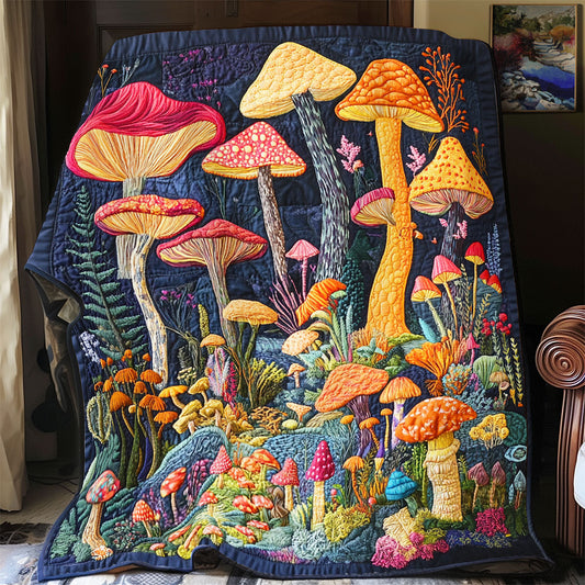 Vibrant Mushroom WX1001047CL Quilt